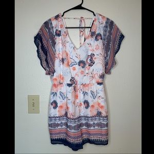 Crystal Sky Romper Floral Medium